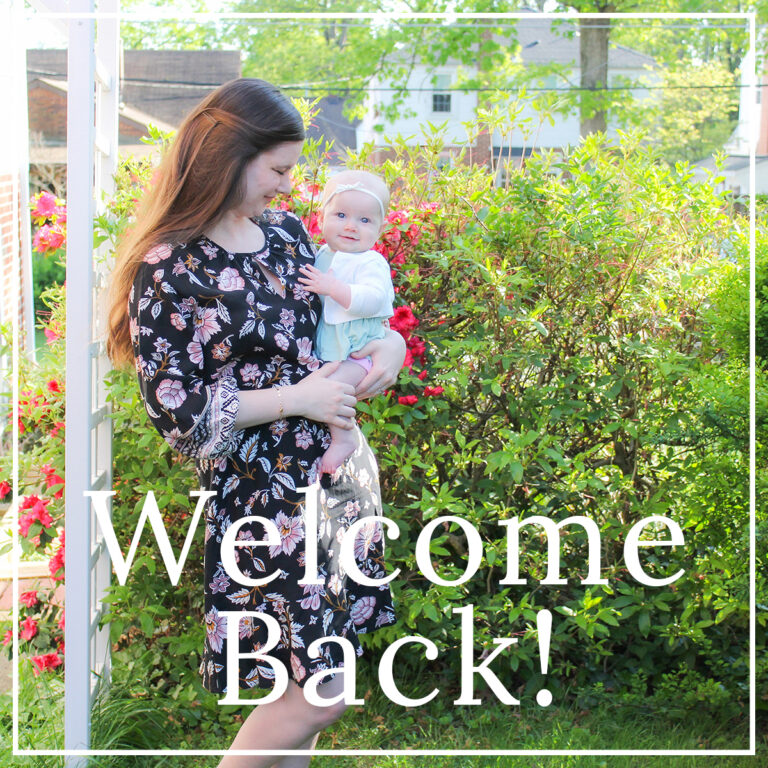 Welcome Back to the Blog!